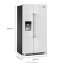 Maytag® 36-Inch Wide Side-by-Side Refrigerator - 25 Cu. Ft. MRSF4036PW
