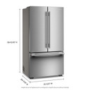 Kitchenaid® 24 cu. ft. 36-Inch Width Counter-Depth French Door Refrigerator with Interior Dispense KRFC236SPS Kitchenaid® 24 cu. ft. 36-Inch Width Counter-Depth French Door Refrigerator with Interior Dispense KRFC236SPS