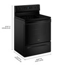 Whirlpool® 30-inch Electric Range with Air Cooking Technology YWFES4530SB