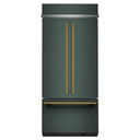 Kitchenaid® 20.8 Cu. Ft. 36" Built-In French Door Bottom Mount Refrigerator with Platinum Interior KBFN536SJP