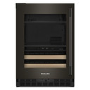 Kitchenaid® 24" Beverage Center with Glass Door and Wood-Front Racks KUBL524SBE