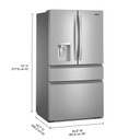 Whirlpool® 29 Cu. Ft. Family-Sized Capacity French door refrigerator with Flexible Temperature Drawer WRMF3636SZ