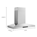 KitchenAid® 36-inch Wall-Mount, 4-Speed Canopy Hood KVWC736SSS
