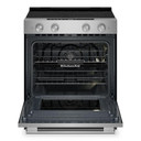 Kitchenaid® 5.3 Cu. Ft. Smart Slide-in Electric Range with Convection Cooking Modes and Steam Bake Mode YKSES430SPS