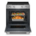 Kitchenaid® 5.3 Cu. Ft. Smart Slide-in Electric Range with Convection Cooking Modes and Steam Bake Mode YKSES430SPS
