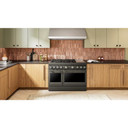 Kitchenaid® 48-Inch 6 Burner Commercial-Style Dual Fuel Range with Griddle KFDD948SBE