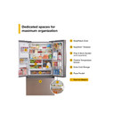 Whirlpool® 36-inch Wide True Counter Depth 3-Door French Door Refrigerator - 23.4 cu. ft. WRFC5236RZ