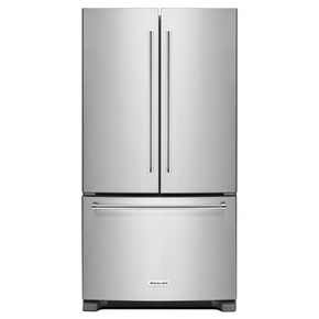 Kitchenaid® 25 cu.ft. 36-Width Standard Depth French Door Refrigerator with Interior Dispense KRFF305ESS