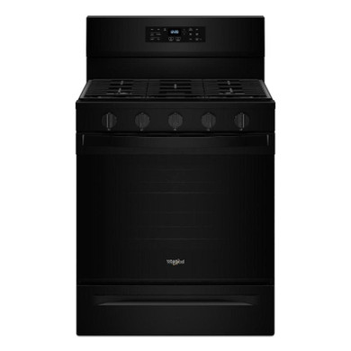 Whirlpool® 30-inch Gas Range with Air Fry and Air Baking, Self Cleaning, Rapid Preheat 5.0 CuFt Capacity WFGS5030RB