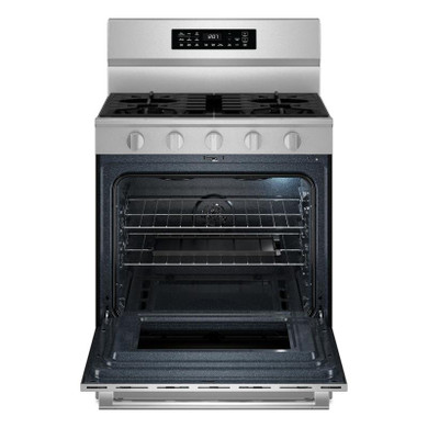 Maytag® 30-Inch Wide Freestanding Gas Range with Grill Mode and No Preheat Air Fry - 5.0 Cu. Ft. MFGS7030SZ