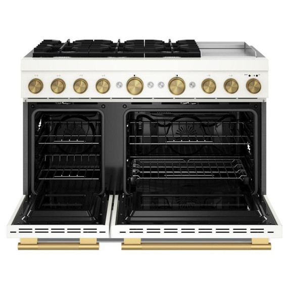 KitchenAid® 48-Inch 6 Burner Commercial-Style Dual Fuel Range with Griddle KFDD948SPL