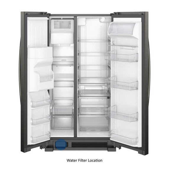 Whirlpool® 36-inch Wide Side-by-Side Refrigerator - 25 cu. ft. WRS325SDHV