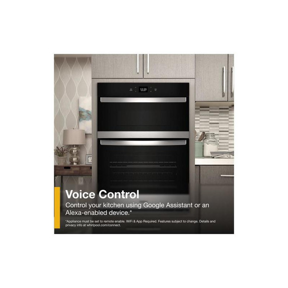Whirlpool® 5.7 Total Cu. Ft. Combo Wall Oven with Air Fry When Connected WOEC5027LZ