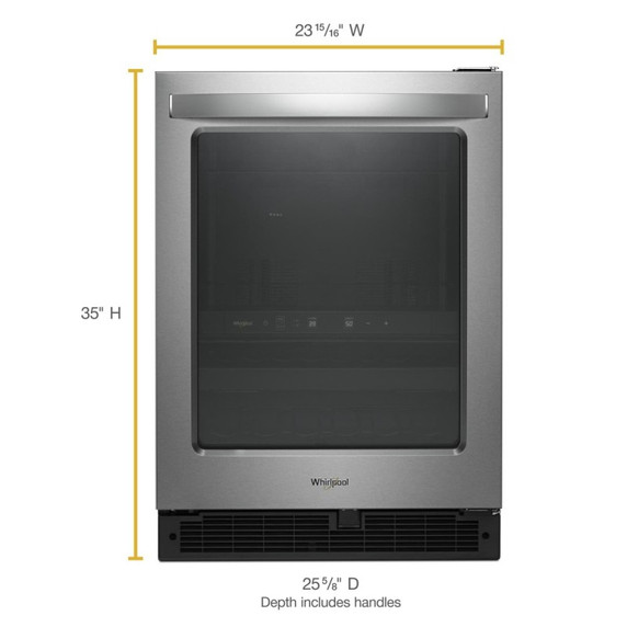 Whirlpool® 24-inch Wide Undercounter Beverage Center - 5.2 cu. ft. WUB50X24HZ