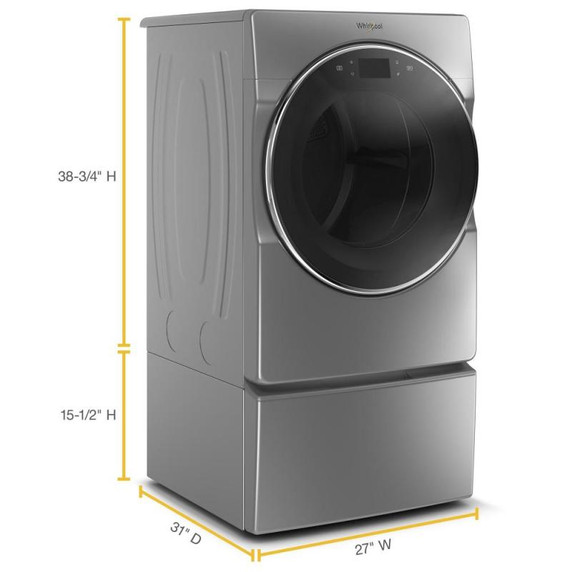 Whirlpool® 15.5" (39.4 cm) Pedestal for Front Load Washer and Dryer with Storage WFP2715HC