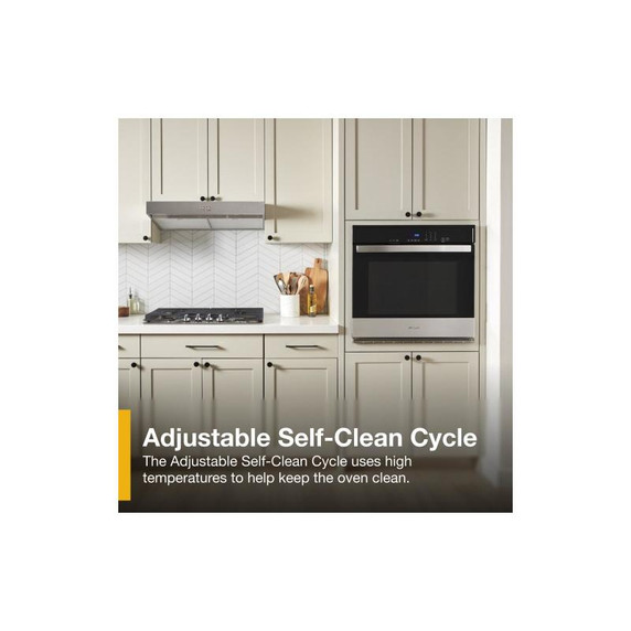 Whirlpool® 5.0 Cu. Ft. Single Self-Cleaning Wall Oven WOES3030LS Whirlpool® 5.0 Cu. Ft. Single Self-Cleaning Wall Oven WOES3030LS