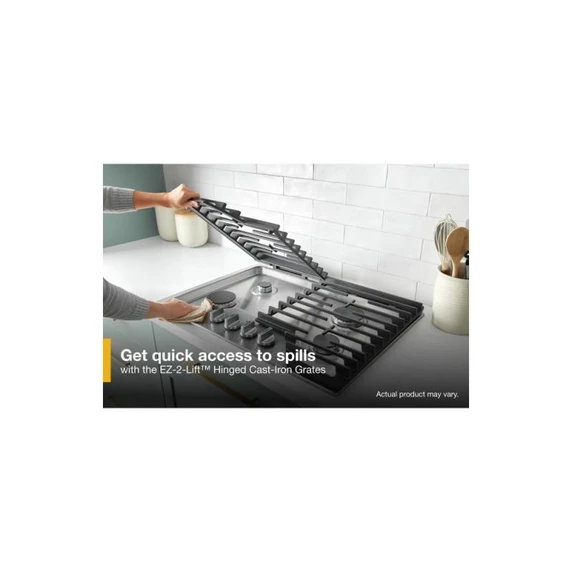 Whirlpool® 30-inch Gas Cooktop with Fifth Burner WCGK7030PS