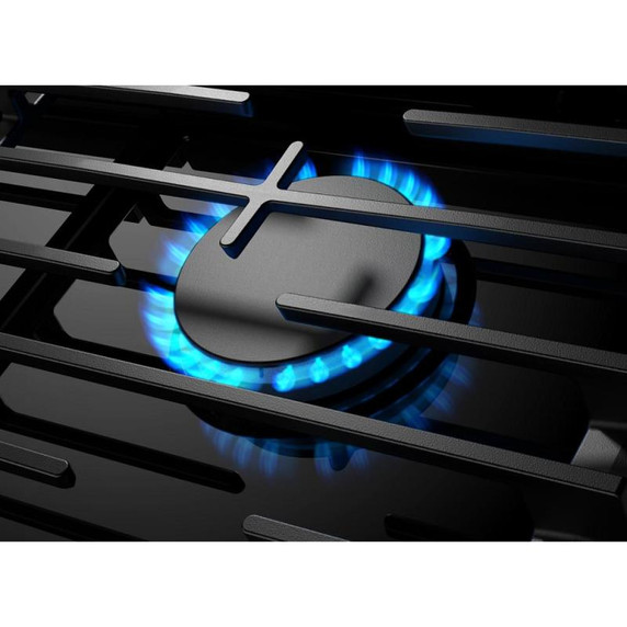 Whirlpool® 30-inch Gas Cooktop with EZ-2-Lift™ Hinged Cast-Iron Grates WCGK5030PB Whirlpool® 30-inch Gas Cooktop with EZ-2-Lift™ Hinged Cast-Iron Grates WCGK5030PB