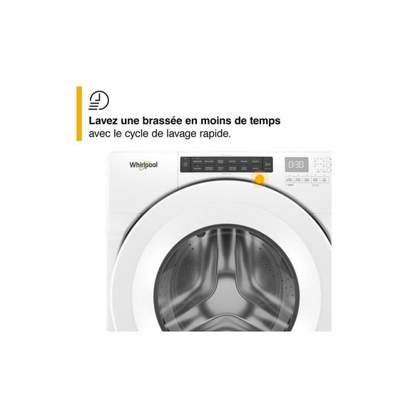 Whirlpool® 5.0 cu.ft I.E.C. Closet-Depth Front Load Washer with Intuitive Controls WFW560CHW