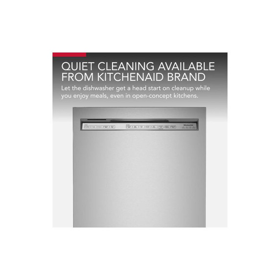Kitchenaid® 39 dBA Dishwasher in PrintShield™ Finish with Third Level Utensil Rack KDFE204KPS