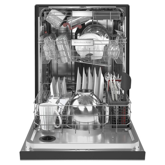 Kitchenaid® 44 dBA Dishwasher in PrintShield™ Finish with 360° Max Jets™ Third Rack KDFM404KPS
