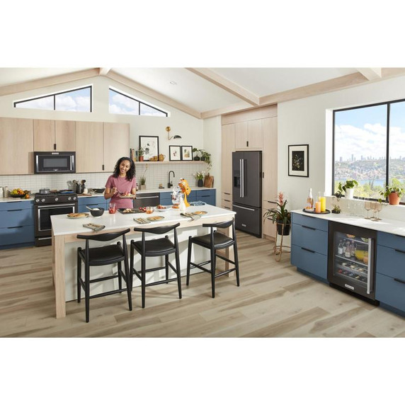 Kitchenaid® 44 dBA Dishwasher with 360° Max Jets™ Third Rack and LED Interior Lighting KDTM804KBS