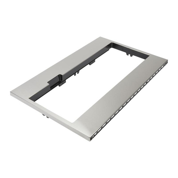 Built-In Low Profile Microwave Standard Trim Kit with Pocket Handle, Stainless Steel W11451313