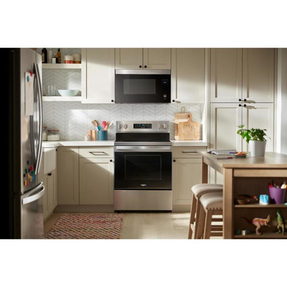 Whirlpool® 30-inch Energy Star Electric Range with Air Cooking Technology, No Preheat Air Fry and Air Baking and Self Clean YWFES5030RZ