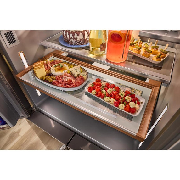 Kitchenaid® 36" Counter-Depth 19.4 Cu Ft 4-Door Refrigerator with Flexible Temperature Zone KRQC736RPS