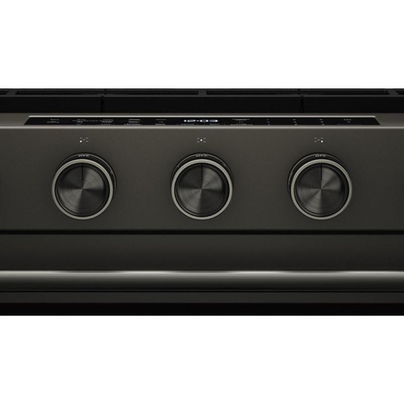Kitchenaid® 5.0 Cu. Ft. Smart Slide-in Gas Range with Convection Cooking Modes and 2-in-1 Burner KSGS530SBE