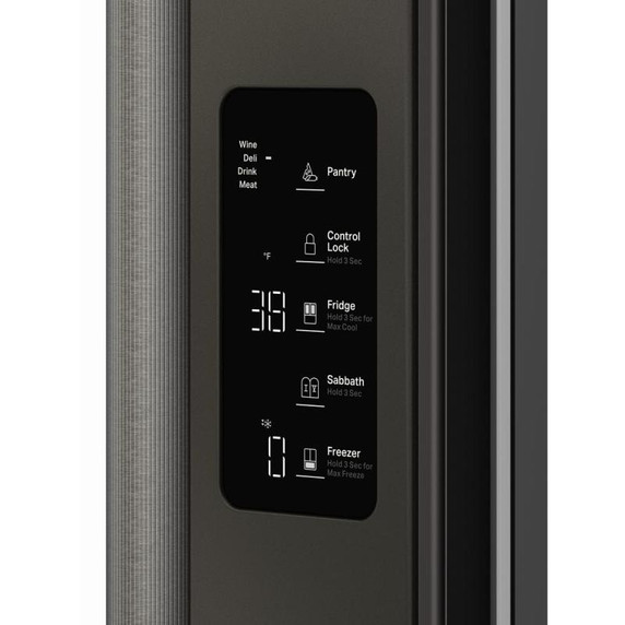 Kitchenaid® 24 cu. ft. 36-Inch Width Counter-Depth French Door Refrigerator with Interior Dispense KRFC236SBE