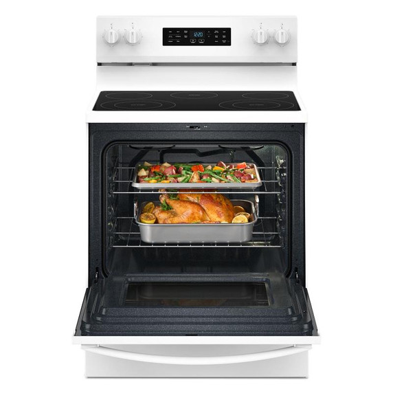 Whirlpool® 30-inch Electric Range with Air Cooking Technology YWFES4530SW Whirlpool® 30-inch Electric Range with Air Cooking Technology YWFES4530SW
