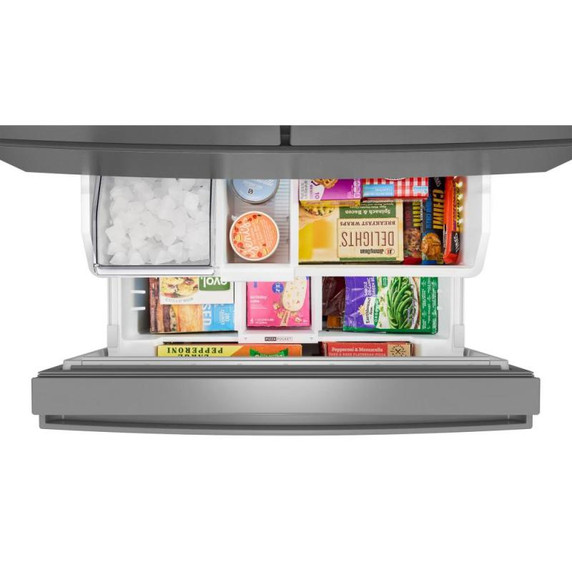 Whirlpool® 30 Cu. Ft. Family-Sized Capacity French door refrigerator with Flexible Tempearture Drawer WRMF3336SZ