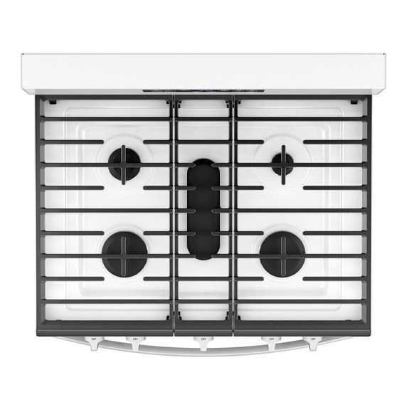 Whirlpool® 30-inch Gas Range with Air Cooking Technology and Steam Clean WFGS4530SW Whirlpool® 30-inch Gas Range with Air Cooking Technology and Steam Clean WFGS4530SW