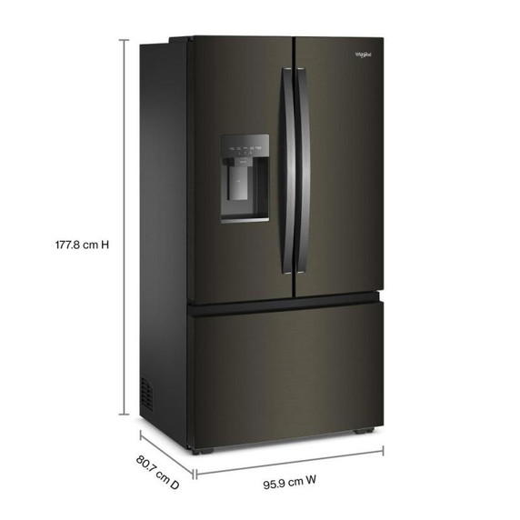 Whirlpool® 36-inch Wide True Counter Depth 3-Door French Door Refrigerator - 23.4 cu. ft. WRFC7036RV