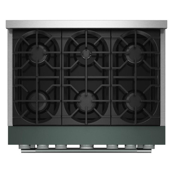 KitchenAid® 36-Inch 6 Burner Commercial-Style Gas Range with No Preheat Air Fry Mode KFGS936SJP