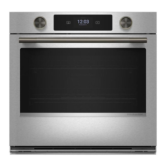 Kitchenaid® 30-inch Smart Electric Single Wall Oven with Intelligent Cooking Camera - PrintShield™ Finish KOES930SPS