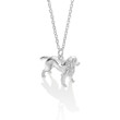 solid sterling silver cocker spaniel sculpture dog charm pendant