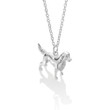 solid sterling silver springer spaniel sculpture dog charm pendant