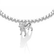 solid sterling silver cocker spaniel sculpture dog charm bracelet
