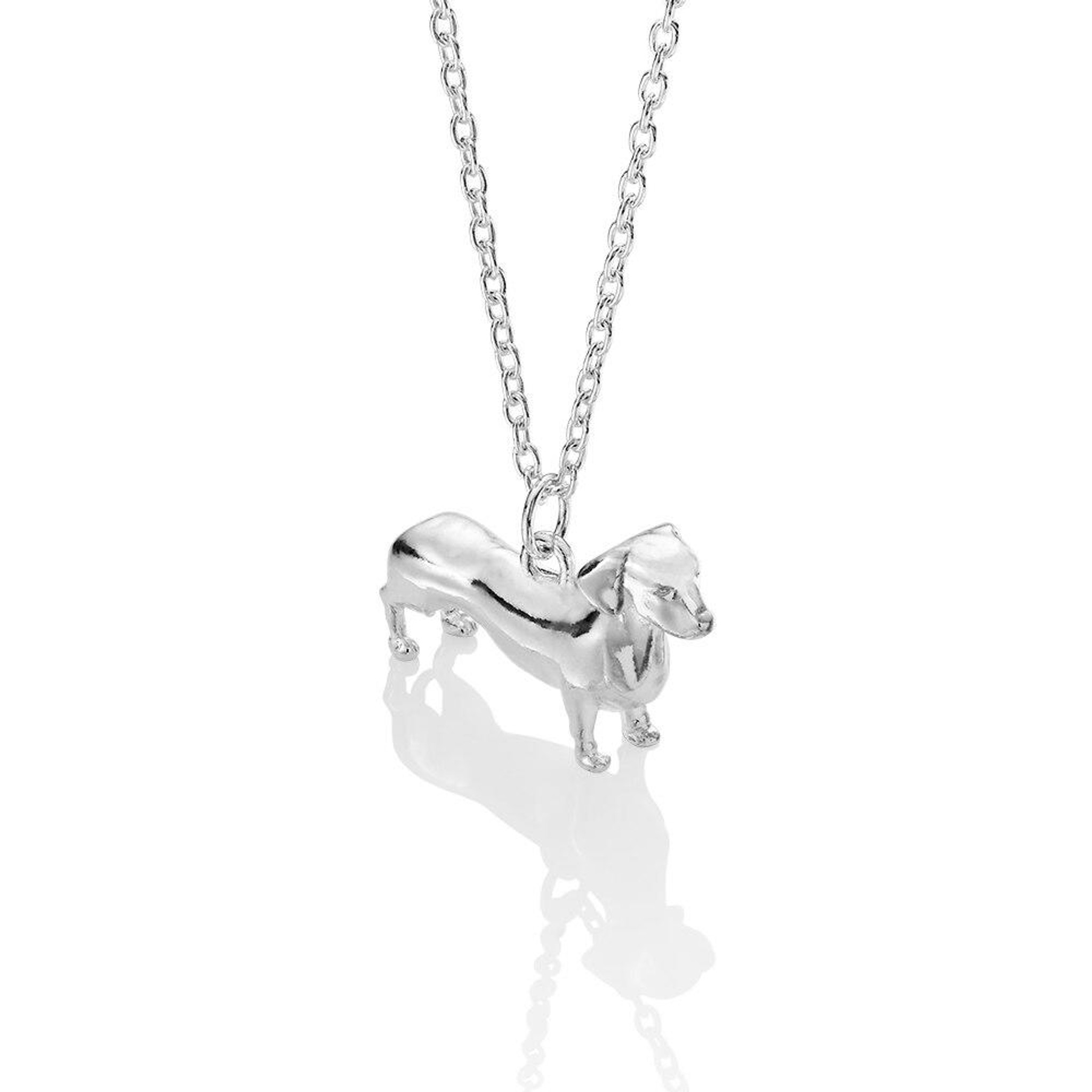 Sterling Silver Dachshund Pendant | Silver Lucy London