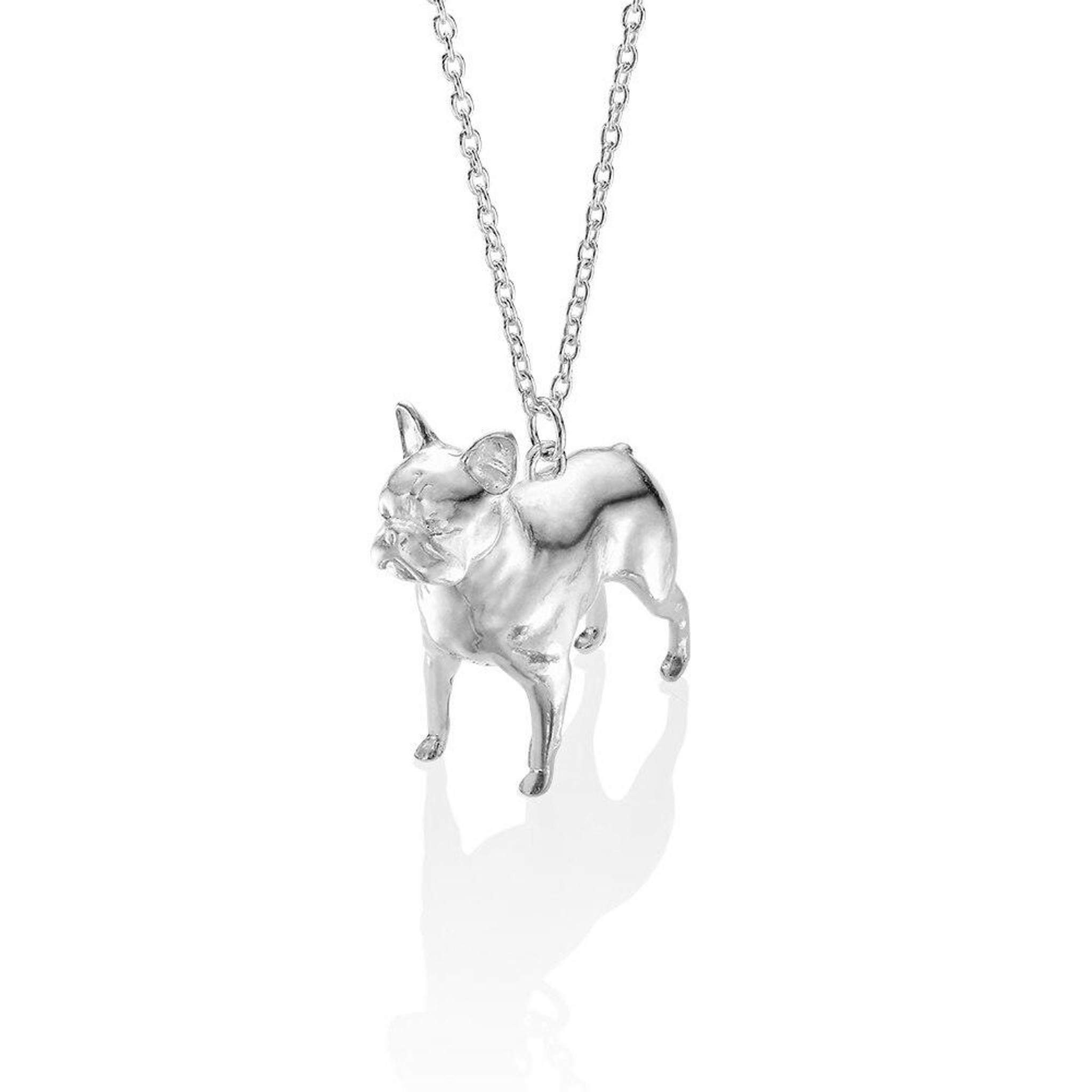 Buy Bulldog Necklace Geometric Origami Dog Necklace French Bulldog Jewelry French  Bulldog Pendant Online in India - Etsy