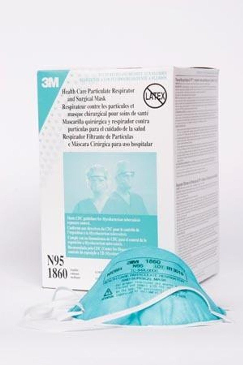 3M™ 1860 N95 Surgical Respirators, Surgical N95 NIOSH Approved Respirators