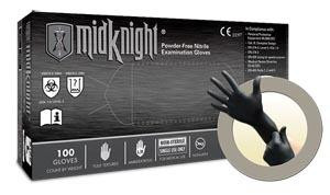 ANSELL MICROFLEX MIDKNIGHTPOWDER-FREE NITRILE EXAM GLOVES MK-296-S