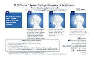 BD 256082 SARS-COV-2 ANTIGEN TESTING CASSETTES FOR BD VERITOR ANALYZER BD 256066