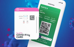 ABBOTT BINAXNOW COVID-19 AG CARD PORTABLE RAPID TEST WITH NAVICA MOBILE APP