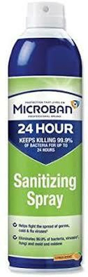 PandG MICROBAN 8218230130 SANITIZING AEROSOL SPRAY 15OZ CANS MICROBAN 24 SURFACE DISINFECTANT