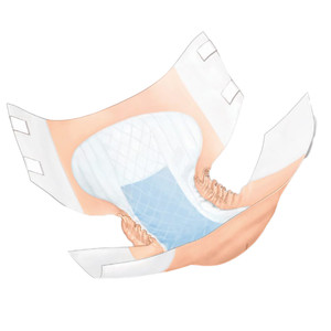 Cardinal Health Wings 66132 Plus Quilted Brief With Breatheasy Technology..