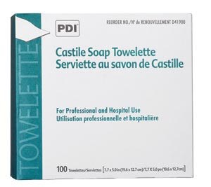 PDI D41900 CASTILE SOAP TOWELETTE