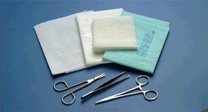 BUSSE 751 MINOR LACERATION TRAY WITH INSTRUMENTS